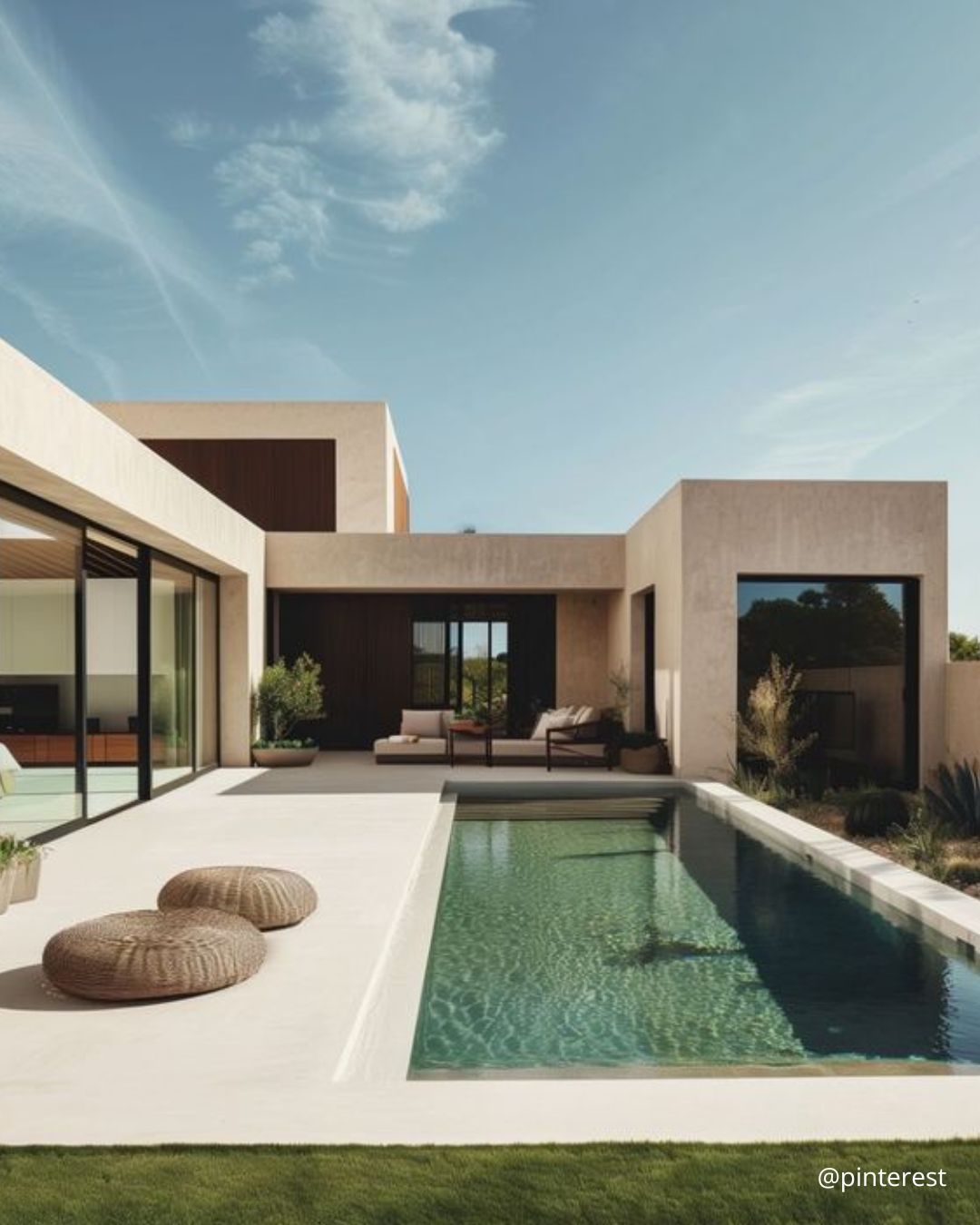 Visuel maison neuve avec piscine
