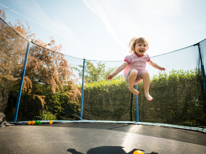 jeu extérieur enfant 4 trampoline enfant
