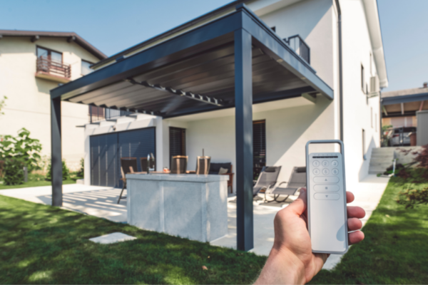 Pergola bioclimatique Maison avec pergola bioclimatique