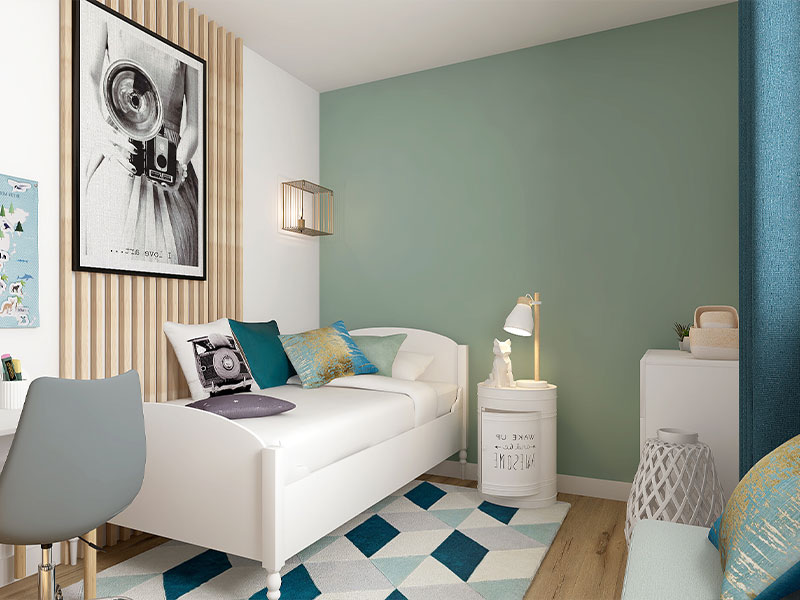 Quelles sont les couleurs tendances pour decorer une maison neuve vert menthe enfant