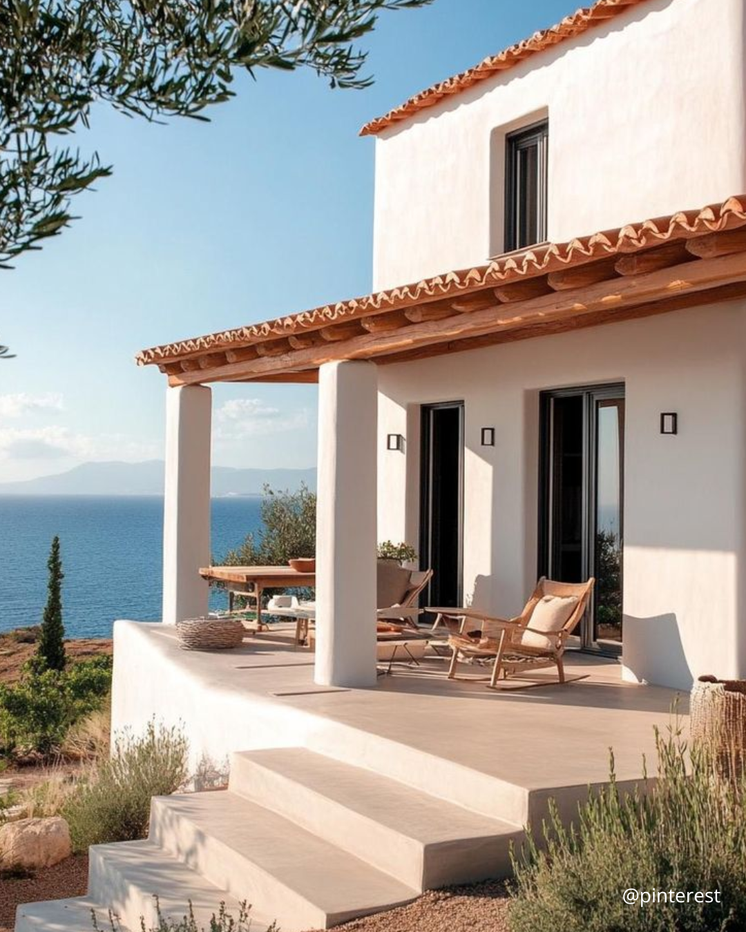 Maison au bord de mer orientation sud