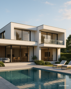 Visuel d'une villa à toit plat