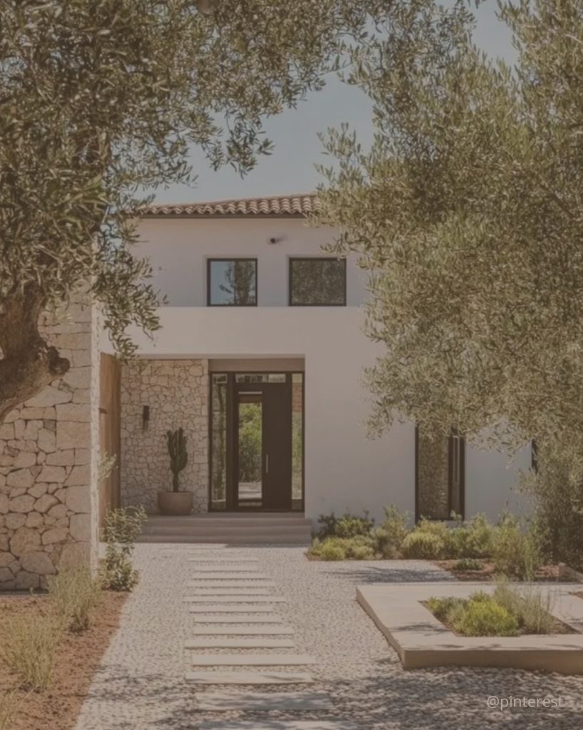 visuel d'une entrée de maison contemporaine
