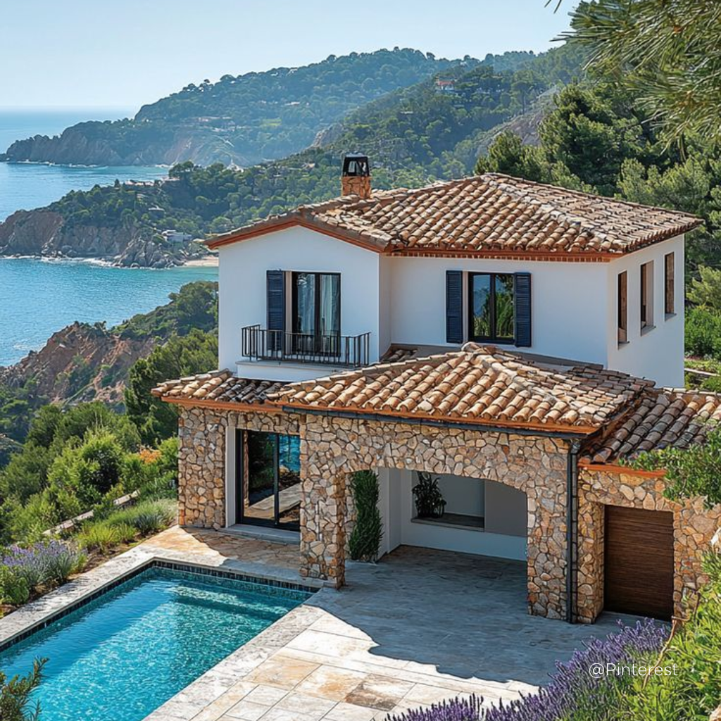 maison à étage avec vue mer