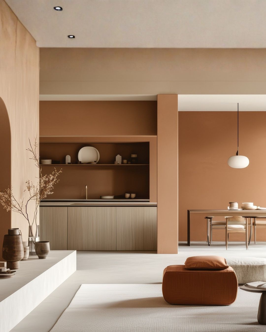 Interieur piece de vie maison moderne