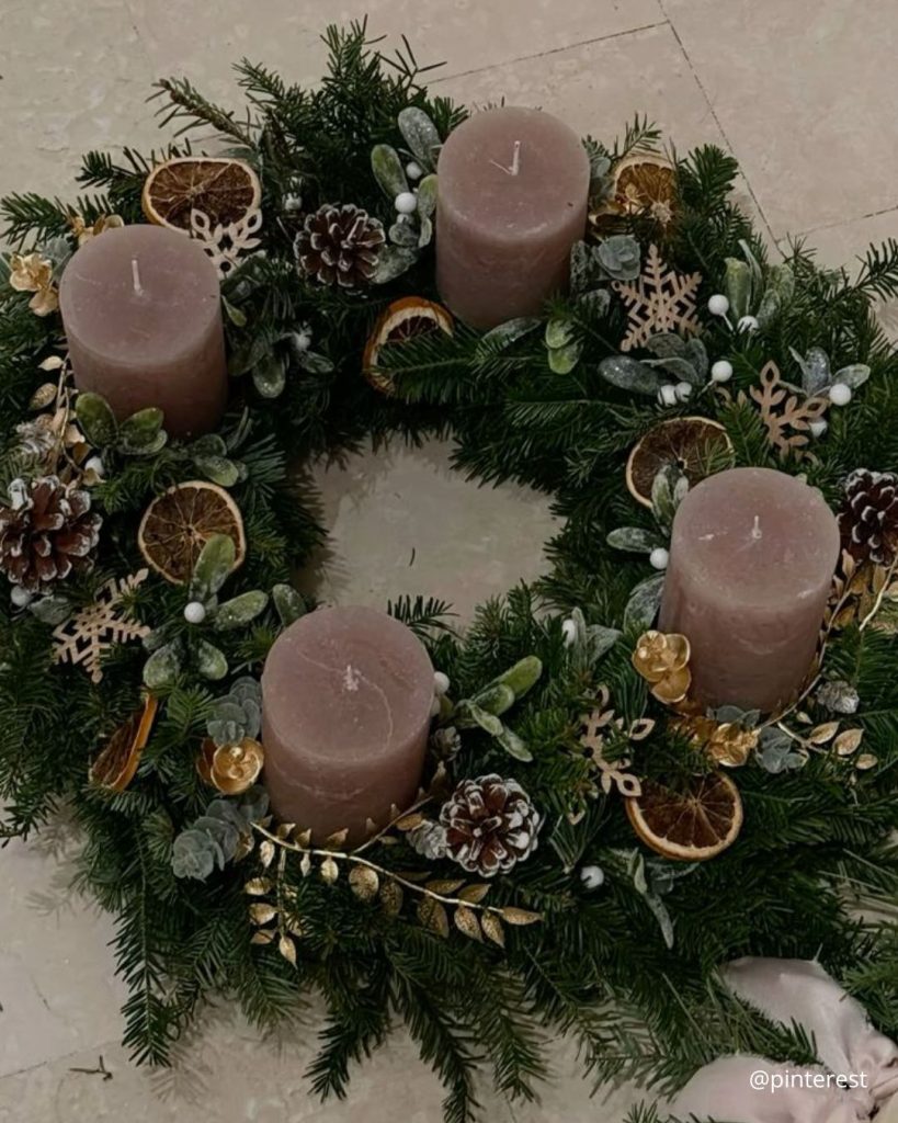 couronne vegetale noel