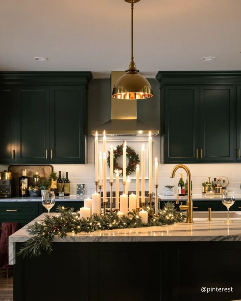 Decoration Noel cuisine maison contemporaine