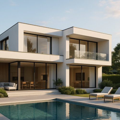 Visuel d'une villa à toit plat