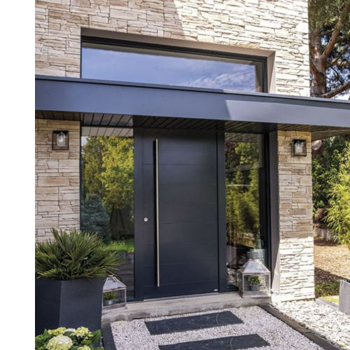 Porte entrée maison contemporaine