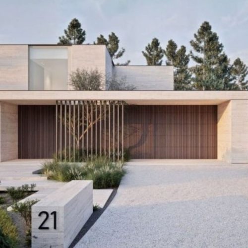 Maison moderne avec bardage bois