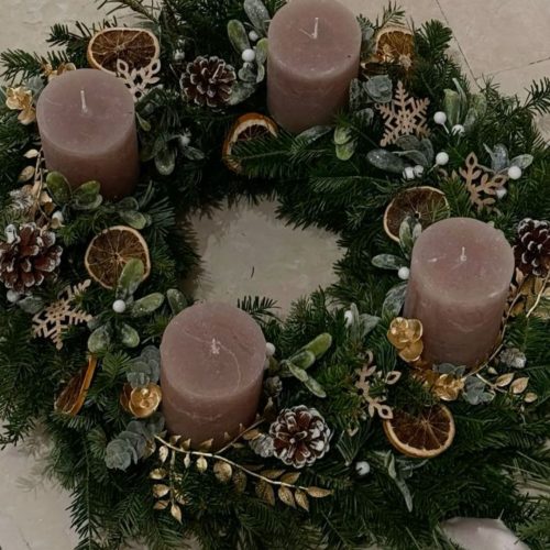 couronne vegetale noel