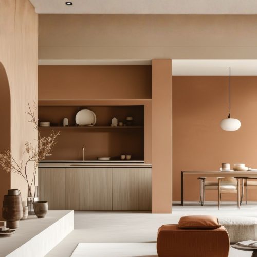 Interieur piece de vie maison moderne